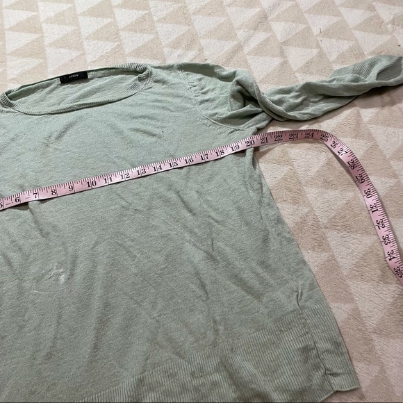 J crew relaxed fit linen crewneck sweater mint - Picture 5 of 7